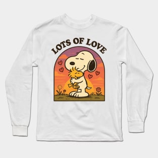 Snoopy And Charlie Brown Lots Of Love Long Sleeve T-Shirt